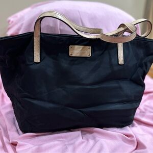 Kate Spade Black Tote with Gold Accents